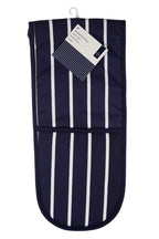 Navy Double Oven Glove | Butcher Stripe