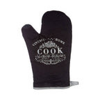 Black Single Oven Glove | Vintage Home