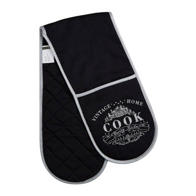 Black Double Oven Glove | Vintage Home