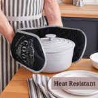 Black Double Oven Glove | Vintage Home