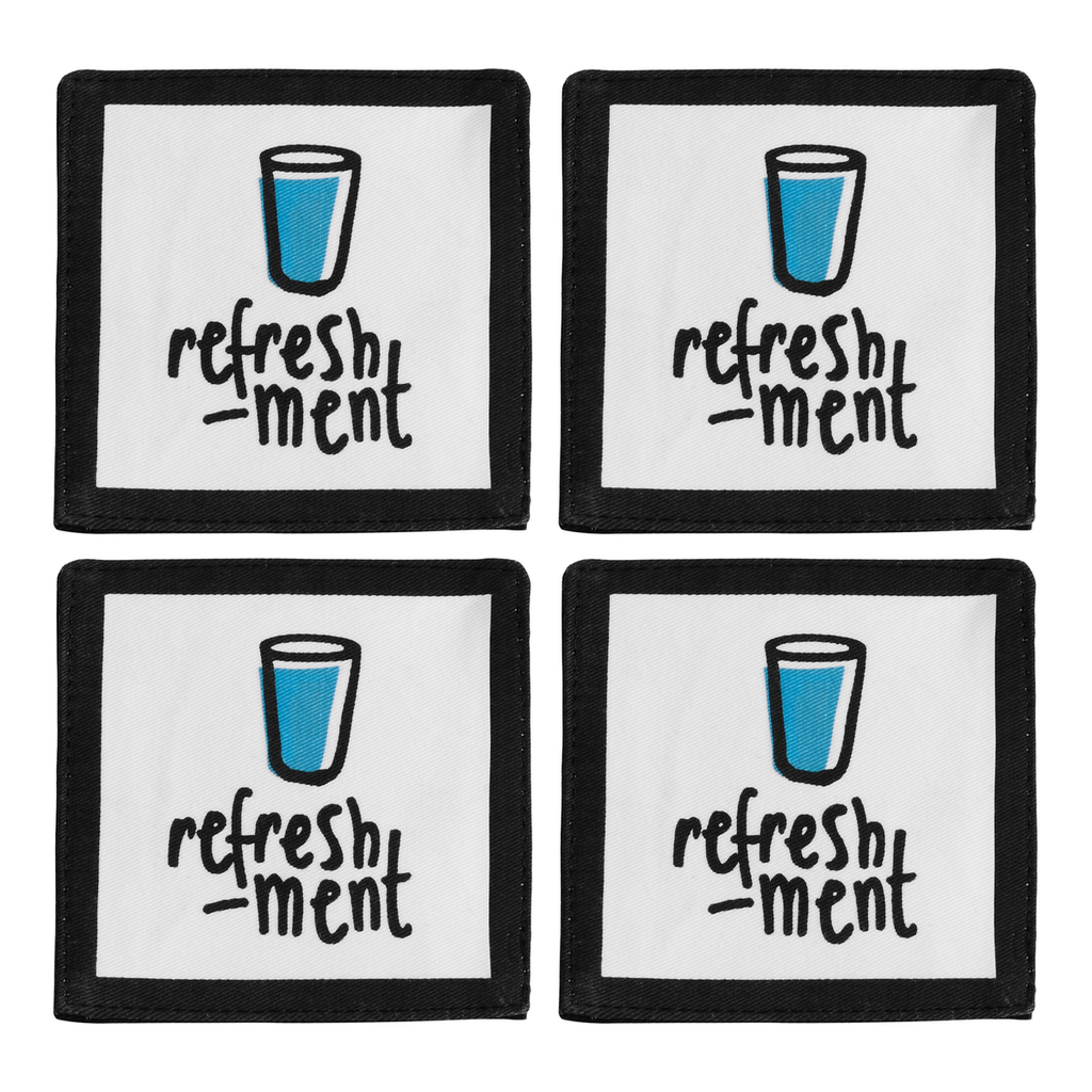 Set of Four Refreshment Coasters | Doodle