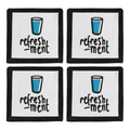 Set of Four Refreshment Coasters | Doodle