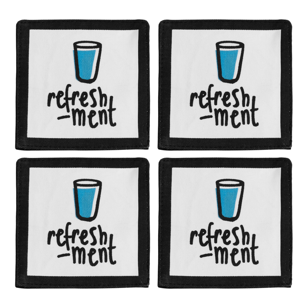 Set of Four Refreshment Coasters | Doodle