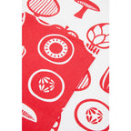 Set of Three Red Tea Towels | Besa