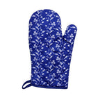 Single Oven Glove | Blue Rose