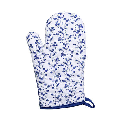 Single Oven Glove | Blue Rose
