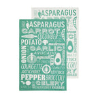 Set of Three Green Tea Towels | Porter