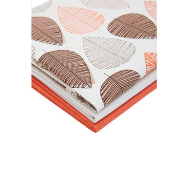 Set of Three Tea Towels | Orange Leaf