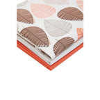 Set of Three Tea Towels | Orange Leaf
