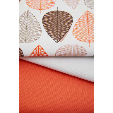 Set of Three Tea Towels | Orange Leaf
