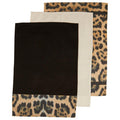 Set of 3 Tea Towels in Leopard Print | London Leo