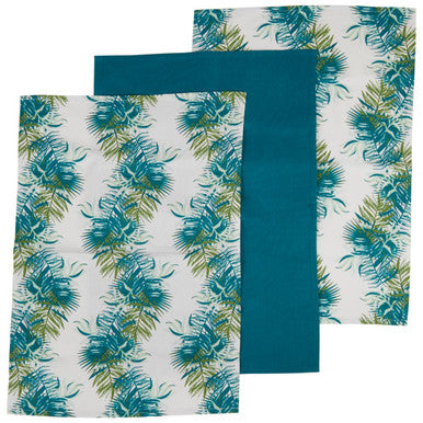 Set of 3 Tea Towels | Winter Palm