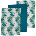 Set of 3 Tea Towels | Winter Palm