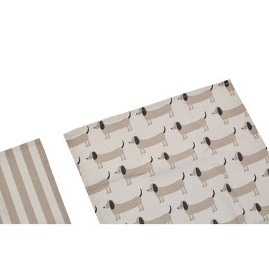 Set of Three Tea Towels | Sausage Dog