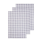 Set of Three Grey and White Cotton Tea Towels | Doro