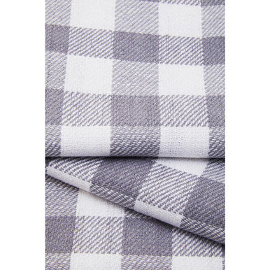 Set of Three Grey and White Cotton Tea Towels | Doro