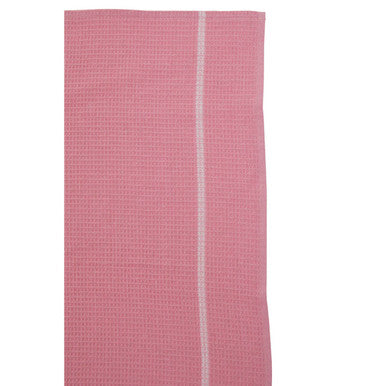 Set of 3 Pink and White Waffle Tea Towels | Doro