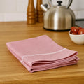 Set of 3 Pink and White Waffle Tea Towels | Doro
