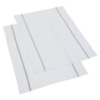 Set of 3 White and Grey Violet Waffle Tea Towels | Doro