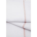 Set of 3 White and Almond Waffle Tea Towels | Doro