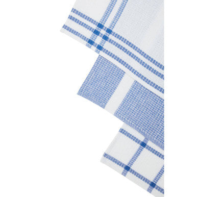 Set of Three Waffle Blue and White Tea Towels | Doro
