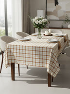 Terracotta Gingham Tablecloth | Thread and Loom
