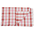 Pink and Poppy Red Check Tablecloth | Thread and Loom