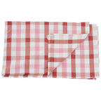 Pink and Poppy Red Check Tablecloth | Thread and Loom