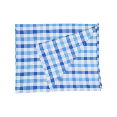 Thread and Loom Blue CheckTablecloth