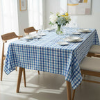 Thread and Loom Blue CheckTablecloth