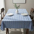 Thread and Loom Blue CheckTablecloth