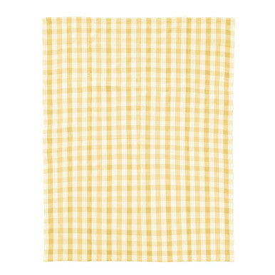 Yellow Check Tablecloth | Thread and Loom