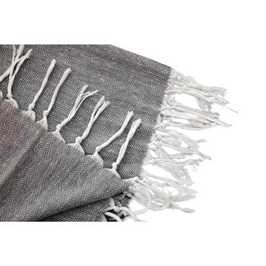 Black Hammam Towel | Thread and Loom