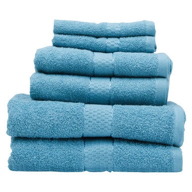 6 Piece Dusty Turquoise Towel Set | Thread and Loom