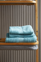 6 Piece Dusty Turquoise Towel Set | Thread and Loom