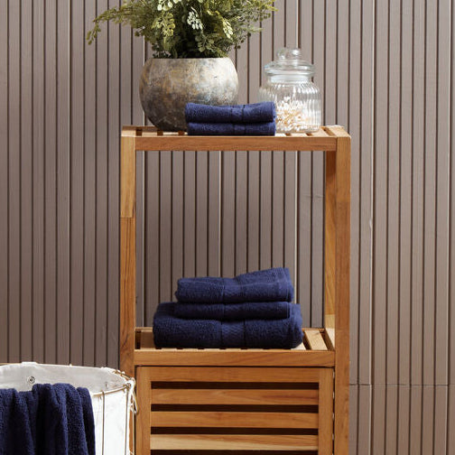 6 Piece Navy Blue Towel Set | Thread and Loom