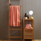 6 Piece Peach Pink Towel Set | Thread and Loom