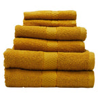 6 Piece Mustard Towel Set | Thread and Loom