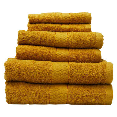 6 Piece Mustard Towel Set | Thread and Loom
