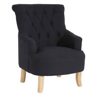 Black Cotton Armchair | Hampstead