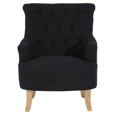 Black Cotton Armchair | Hampstead