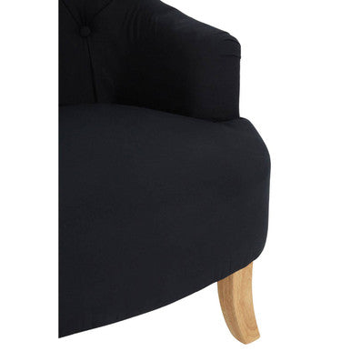 Black Cotton Armchair | Hampstead