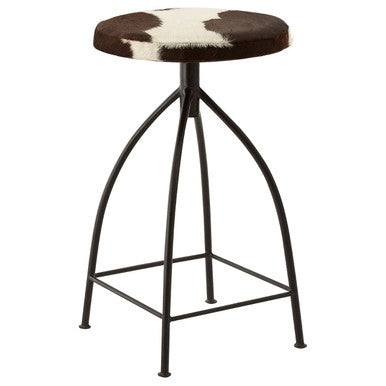 Cowhide Bar Stool | Boho