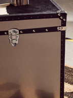 Black and White Genuine Cowhide Storage Trunk Set | Kensington Townhouse