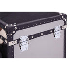 Black and White Genuine Cowhide Storage Trunk Set | Kensington Townhouse