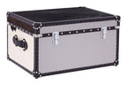 Black and White Genuine Cowhide Storage Trunk | Kensington Townhouse