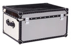 Black and White Genuine Cowhide Storage Trunk | Kensington Townhouse