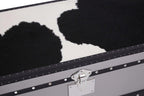 Black and White Genuine Cowhide 3 Drawer Cabinet | Kensington Townhouse