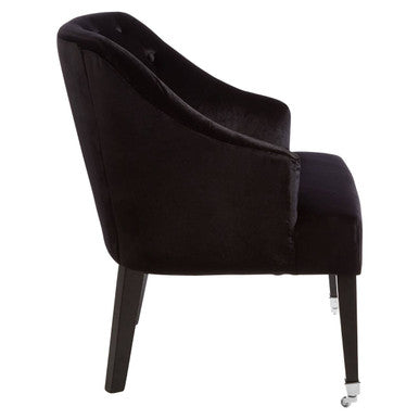 Black Velvet Chair | Darwin