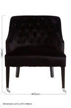 Black Velvet Chair | Darwin